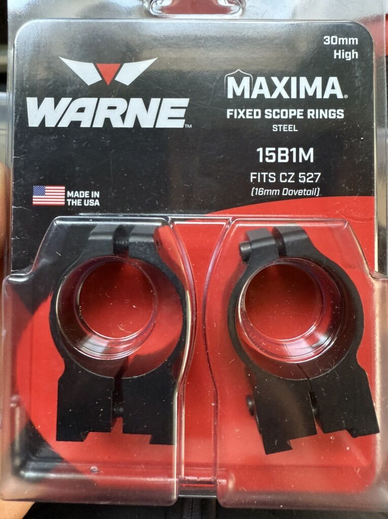 Waren Maxima CZ 30mm Rings