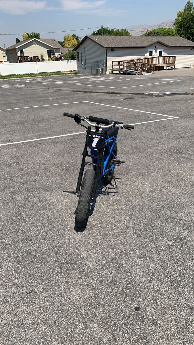 Ridstar Q20 Electric Fat Tire Bike - Blue