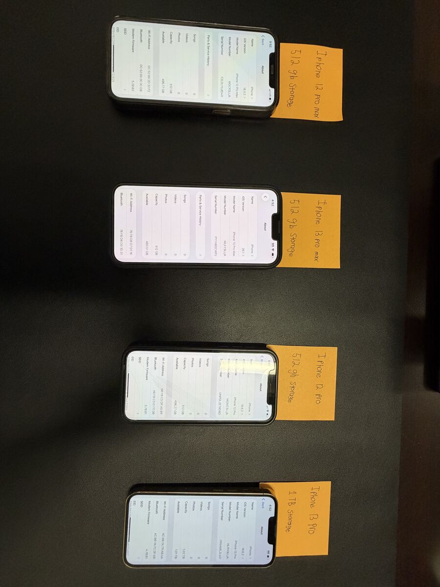 iPhones for Sale – 12 Pro / 12 Pro Max / 13 Pro / 13 Pro Max (Unlocked, High Storage)