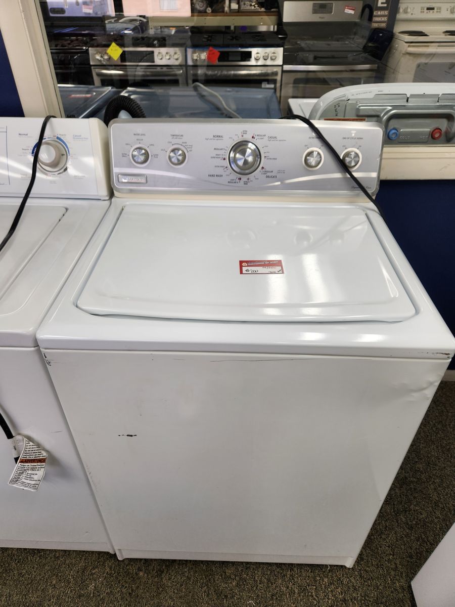 Maytag White Top Load Washer with Fabric Softener Dispenser