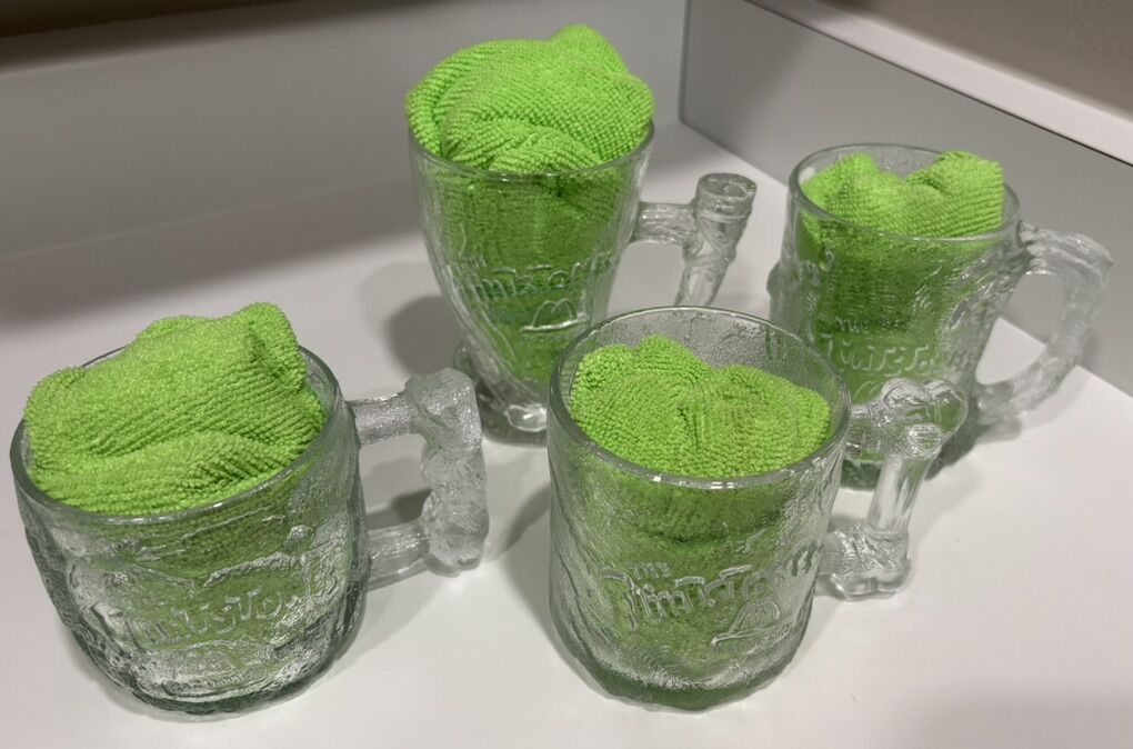 Mcdonalds Flintstone Set Of 4 Glasses