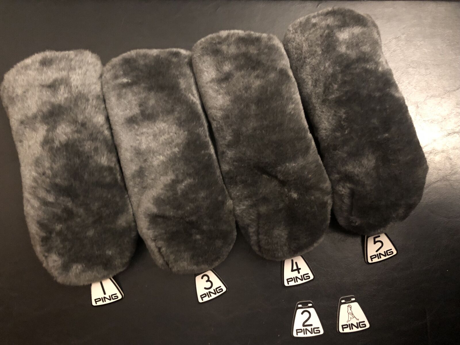 Ping Karsten Fuzzy Plush Barrel Fur Wood Golf Club Head Covers