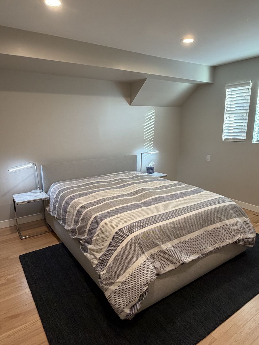 Room & Board Wyatt Queen Bed in Soft Gray