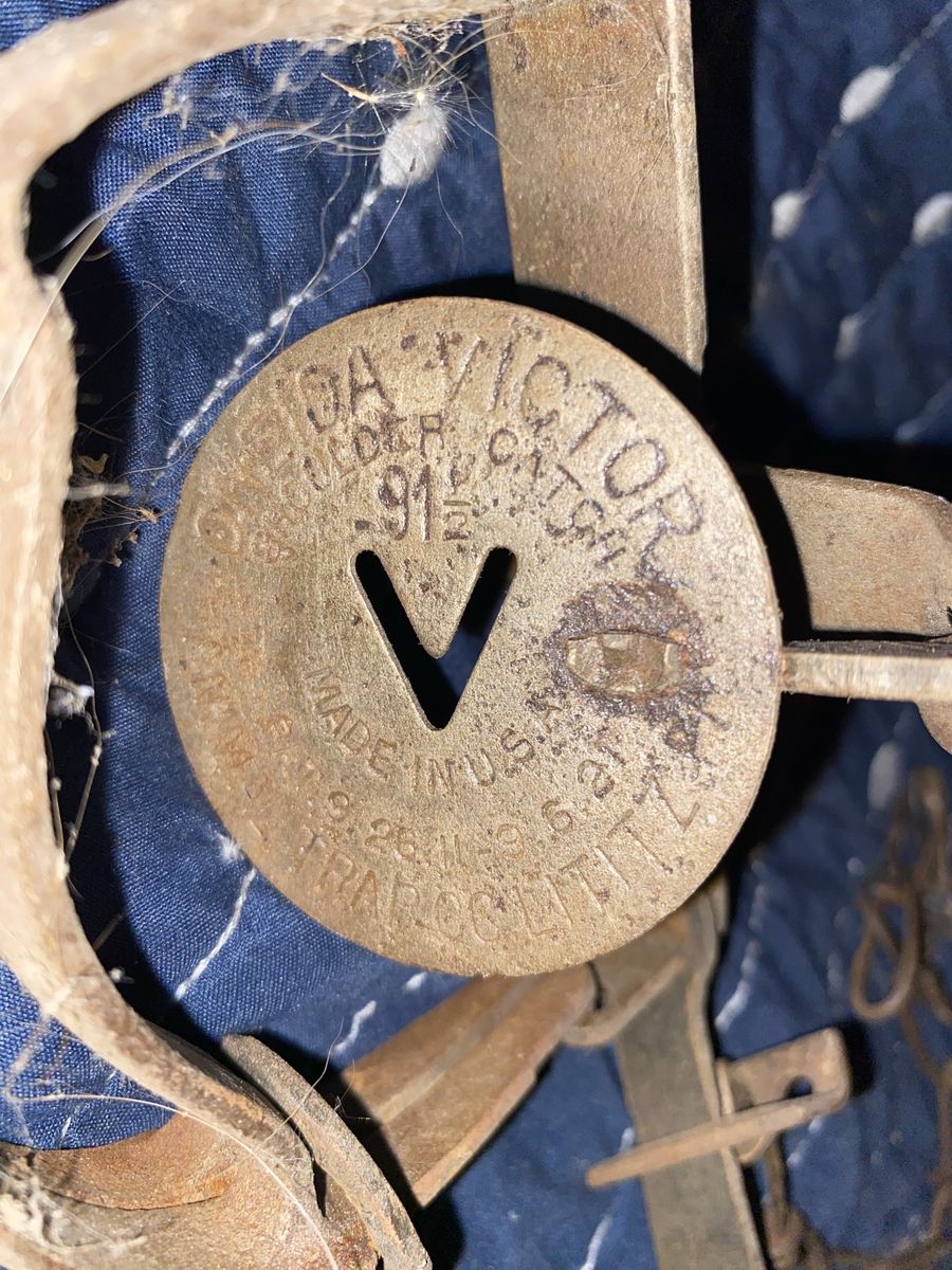 Vintage Victor No. 91 1/2 Under Spring Trap Co. Trap