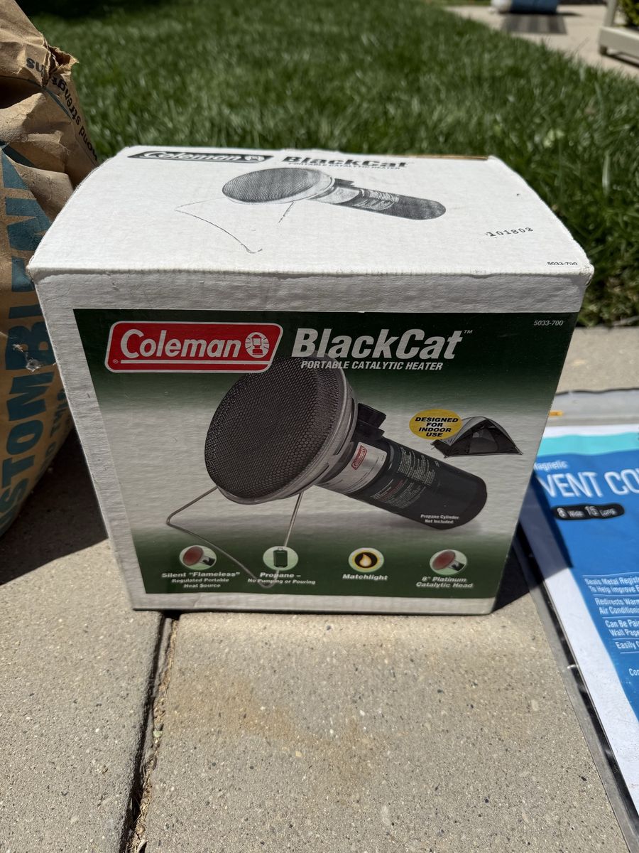 Coleman BlackCat Portable Catalytic Heater - Silent Flameless Propane Indoor/Outdoor Use