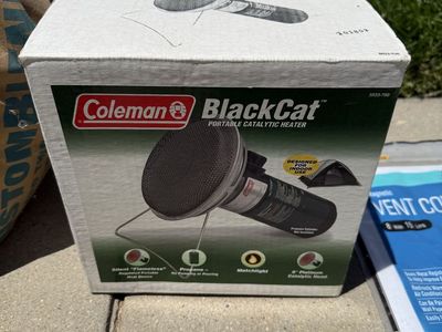 Coleman BlackCat Portable Catalytic Heater - Silent Flameless Propane Indoor/Outdoor Use