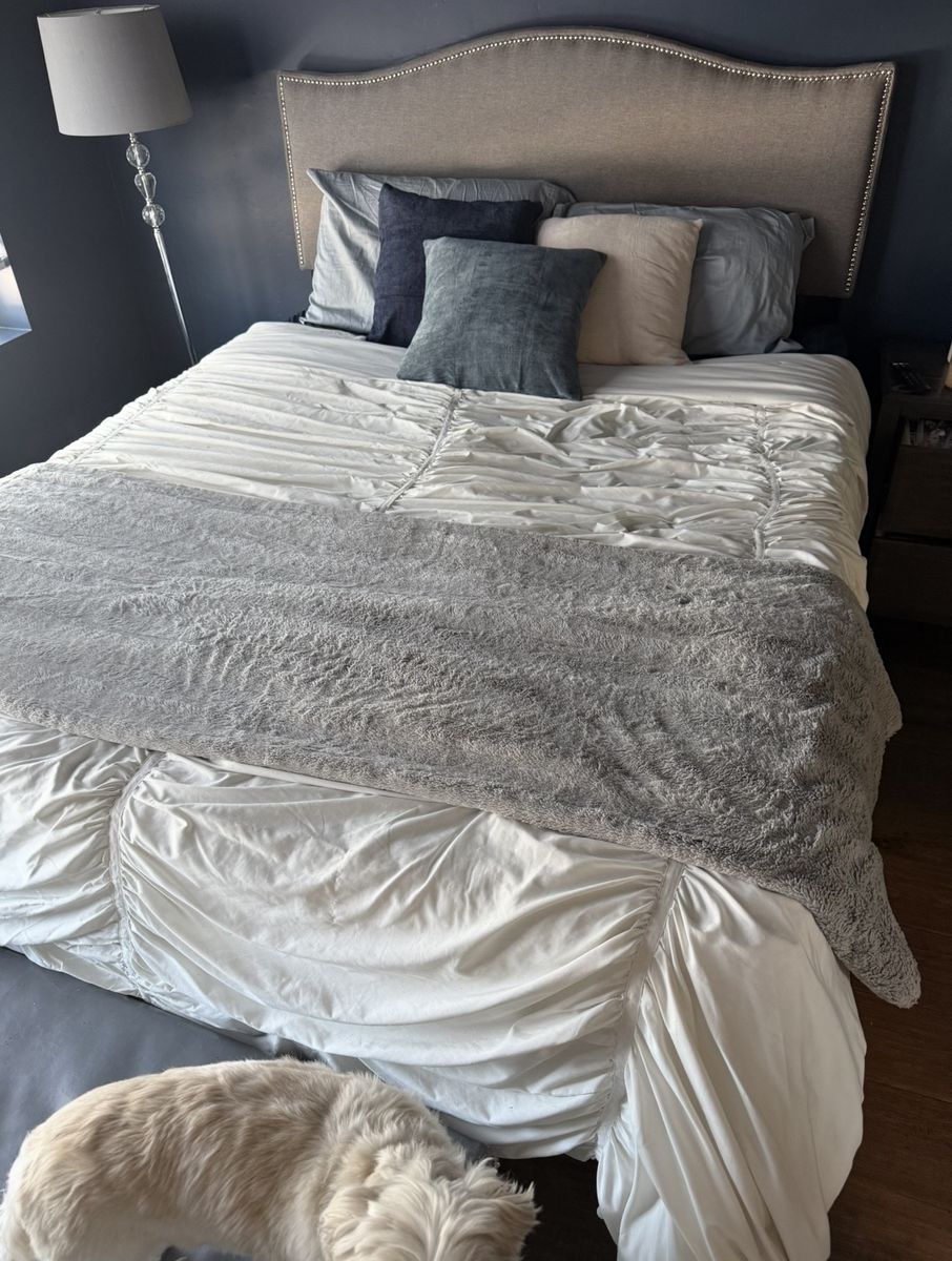 Grey Headboard including Frame