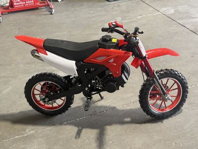 Red Mini Dirt Bike / Pit Bike - Kids Gas-Powered Off-Road Motorcycle 49cc