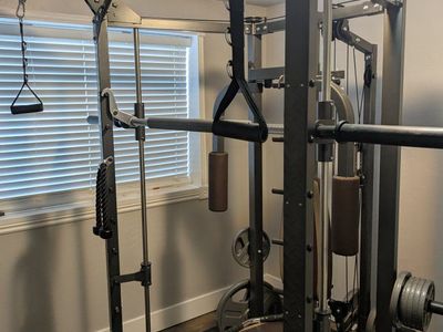 Marcy SM-4008 Smith Machine Home Gym with Bench and Attachments