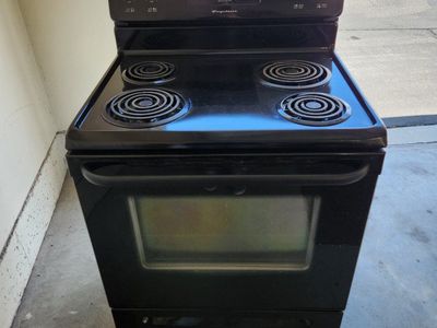 Frigidaire Electric Range Oven 30" Black Freestanding 4-Burner Stove