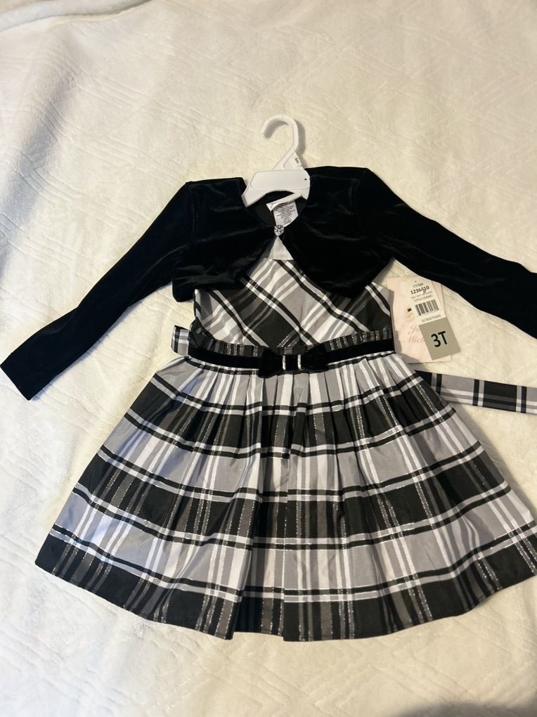 Black And Silver Dress 3t