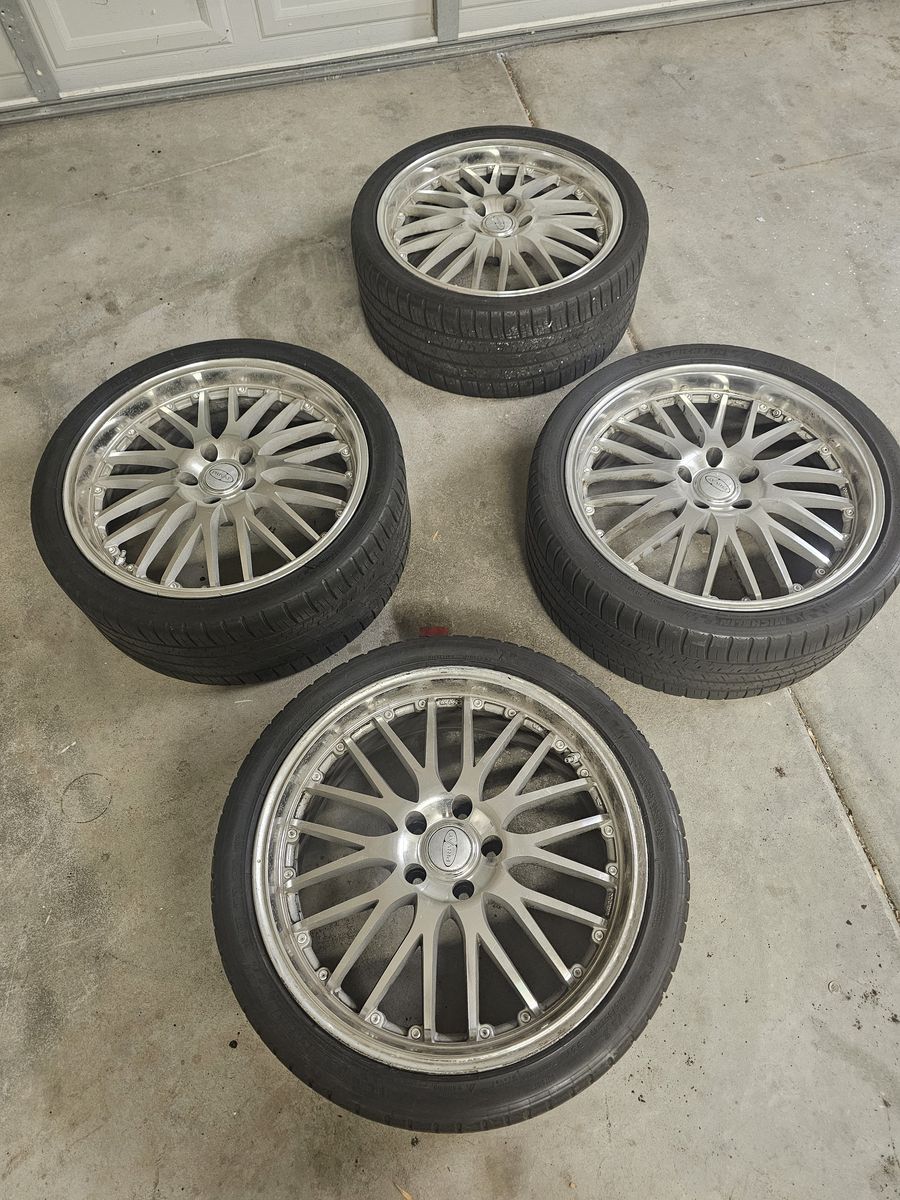 19x8 Privat Wheels - 5x114.3 - (Tires for fitment only)