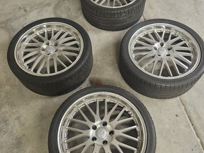 19x8 Privat Wheels - 5x114.3 - (Tires for fitment only)