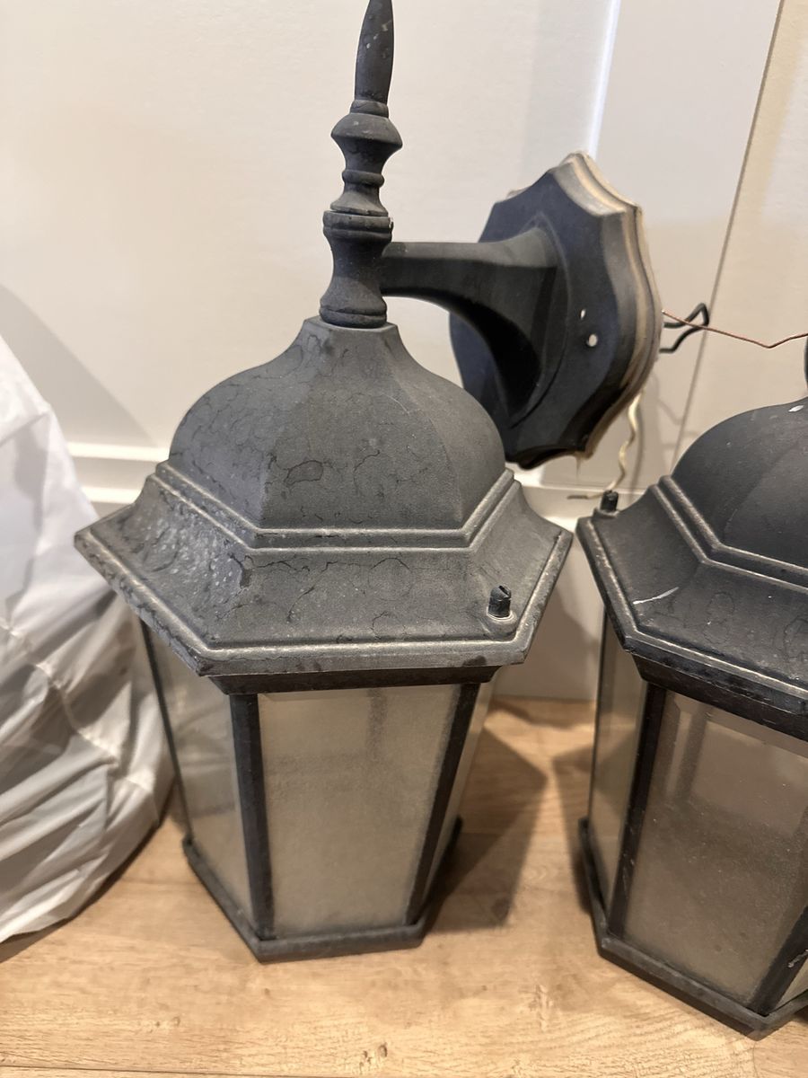 Three Outdoor Light Fixtures