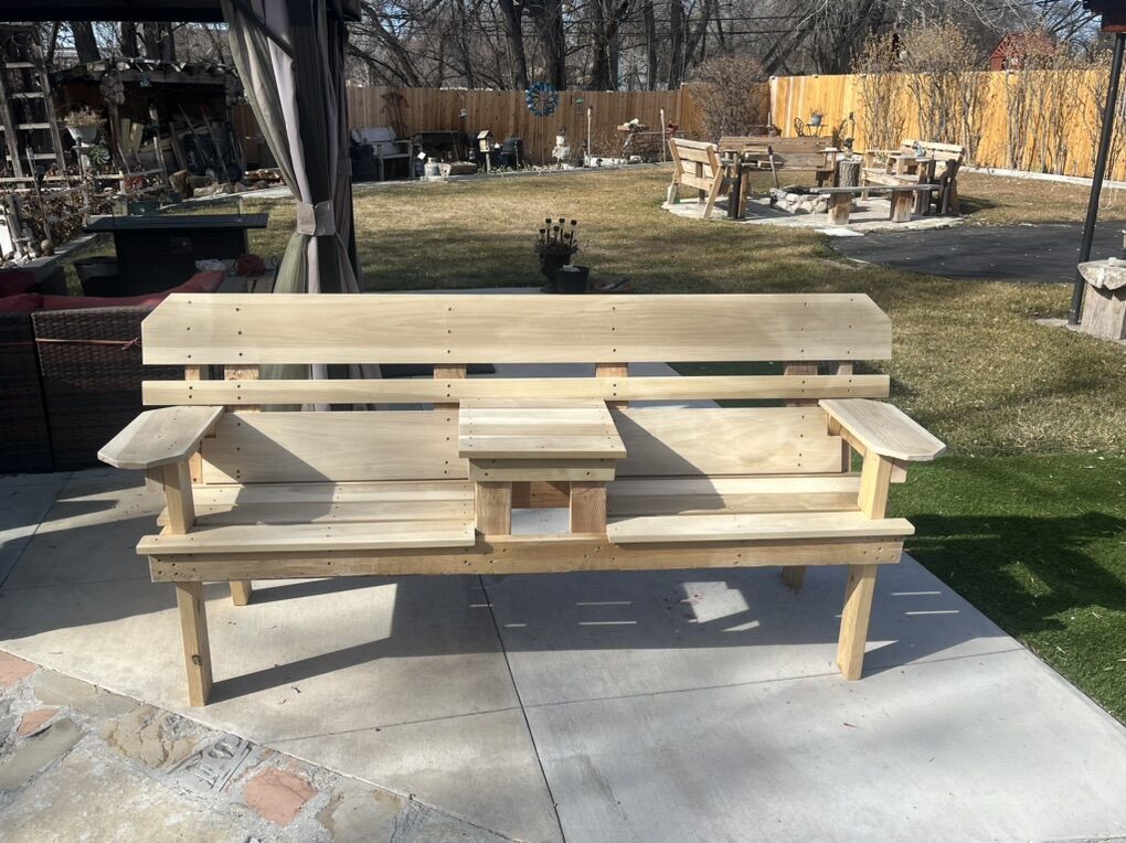 Hand Crafted Solid Wood Bench