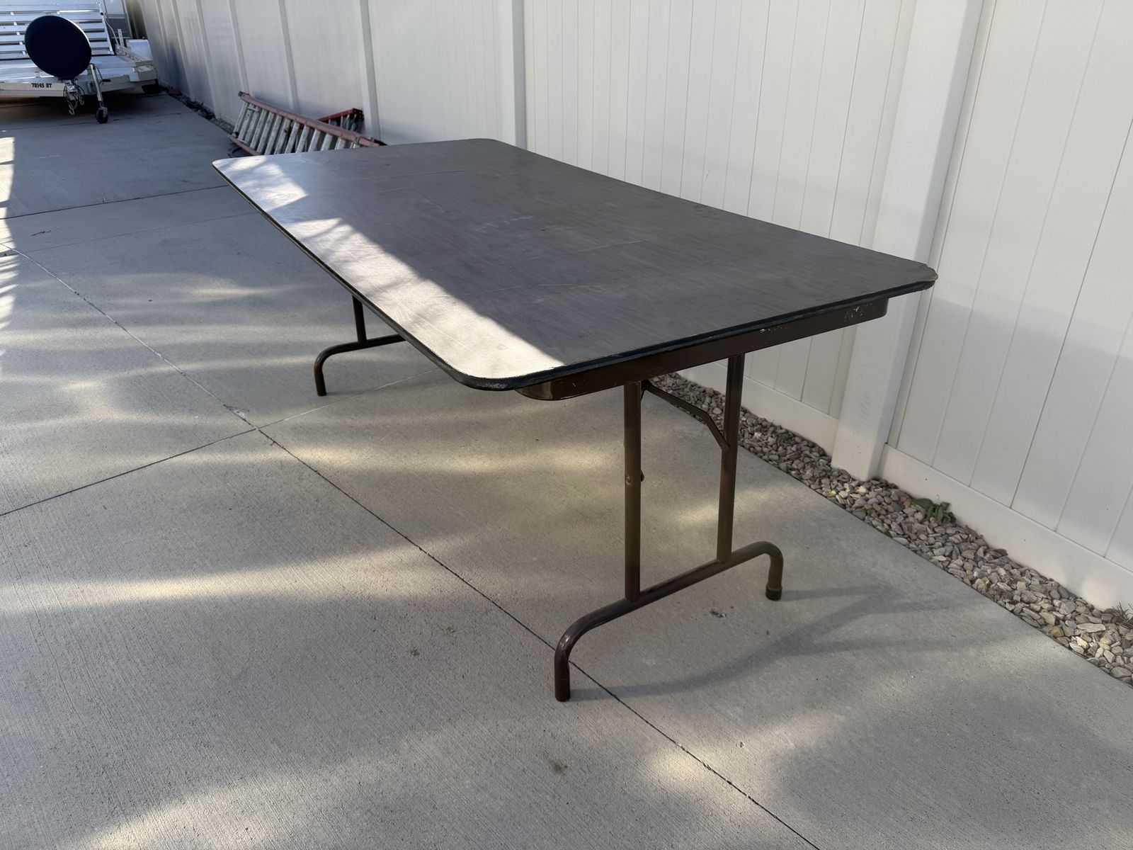 6' Wood Folding Table
