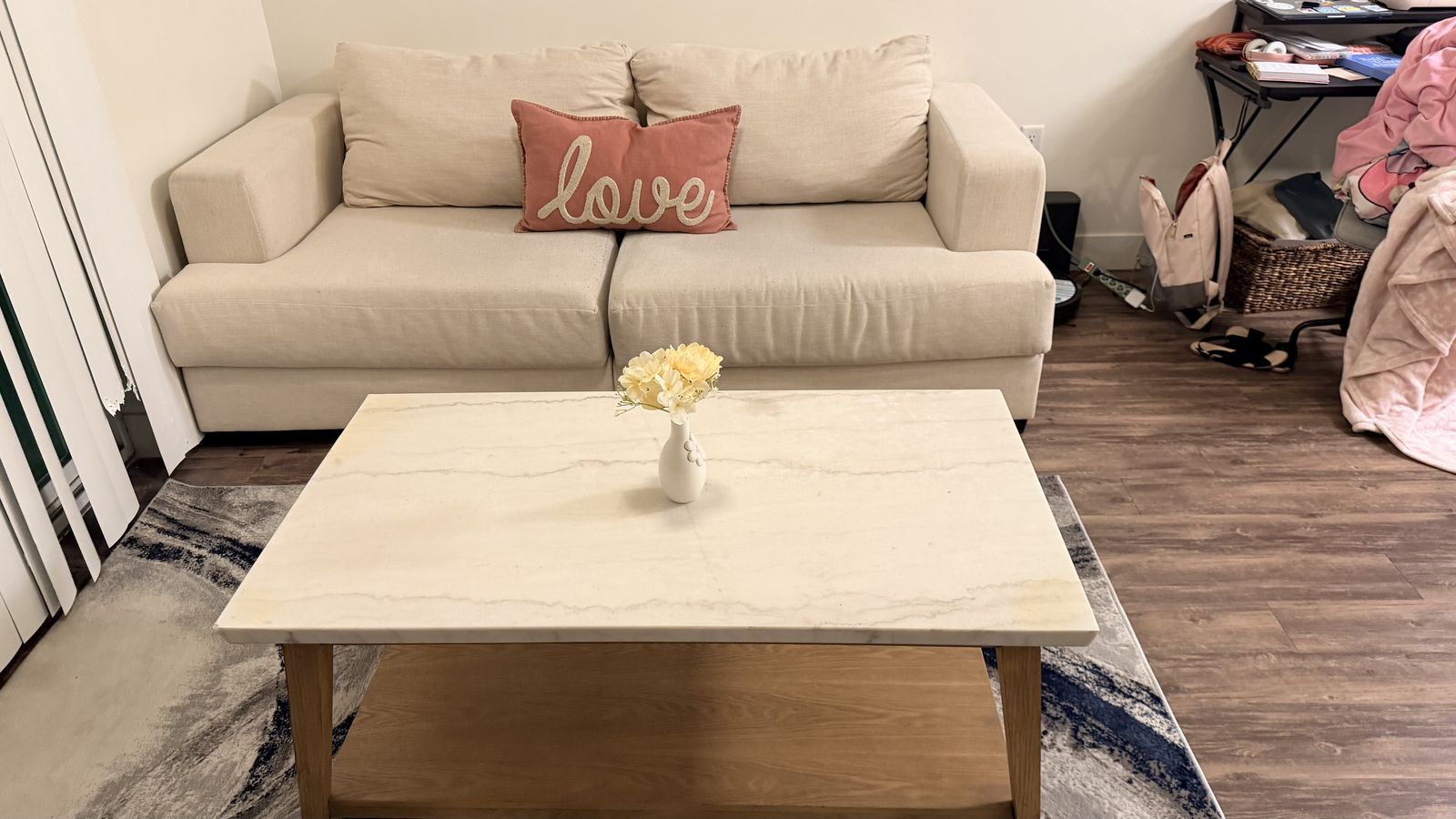 Sofa and coffee table