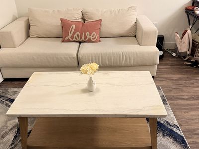 Sofa and coffee table