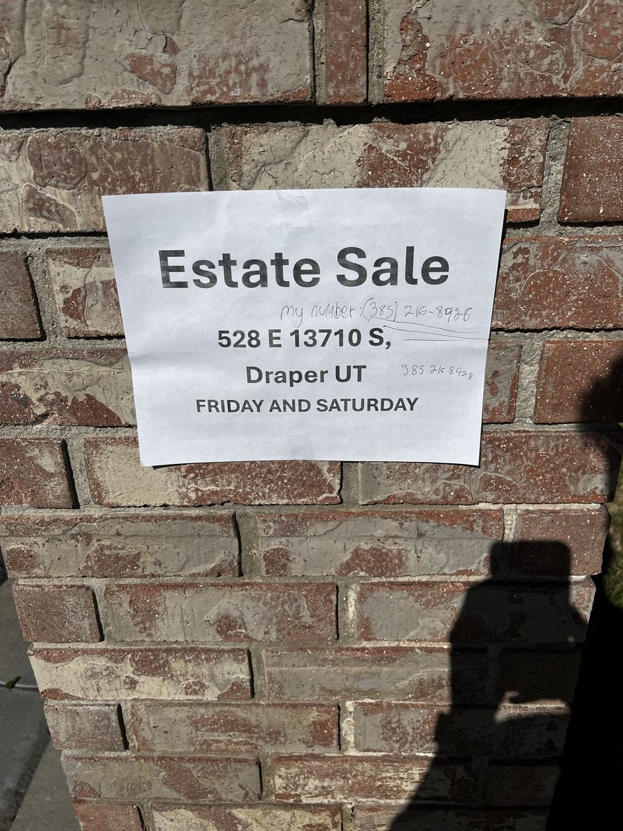Estate Sale 528 E 13710 S
