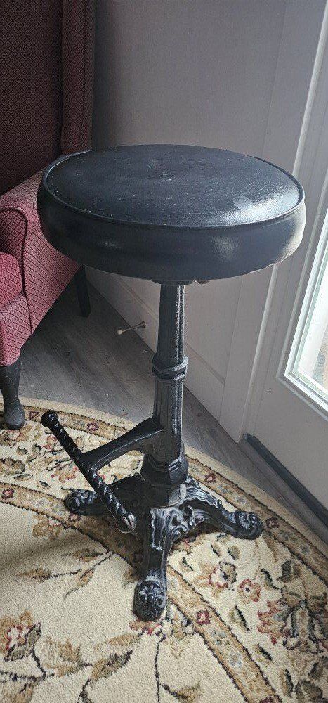 Wrought Iron Vintage Barstool