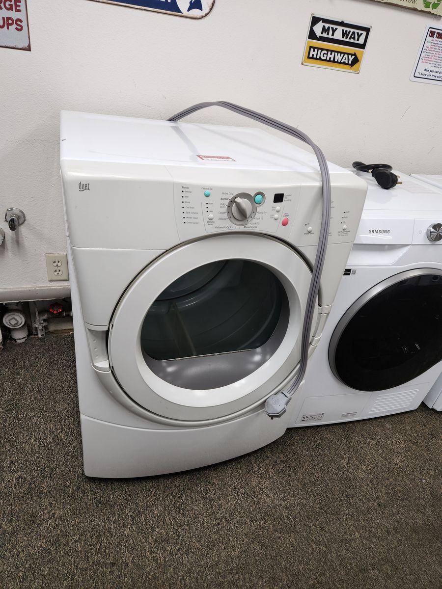 Whirlpool Duet Front Load Electric Dryer - White, Multiple Cycles, Heavy Duty