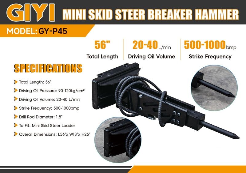 New Mini Skid Steer Breaker