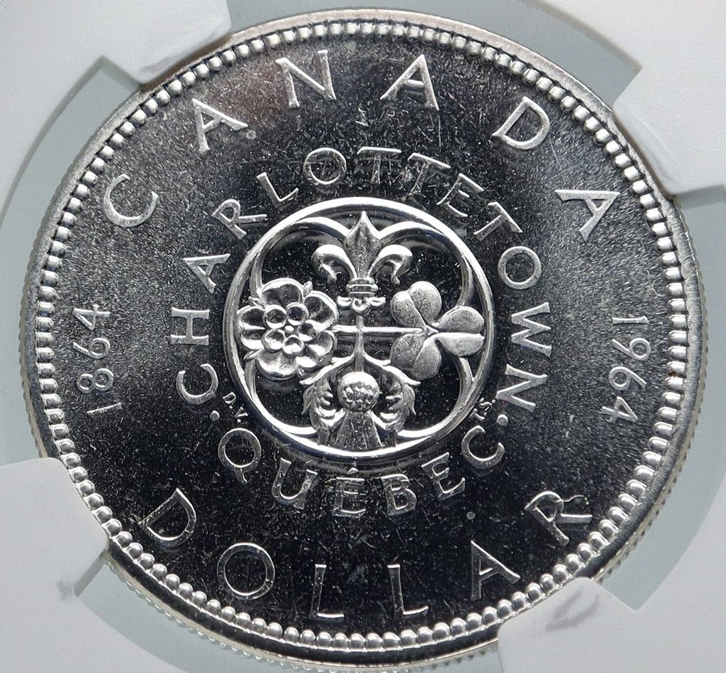1964 Canadian Proof-Like Silver Dollar Coin ~$100.