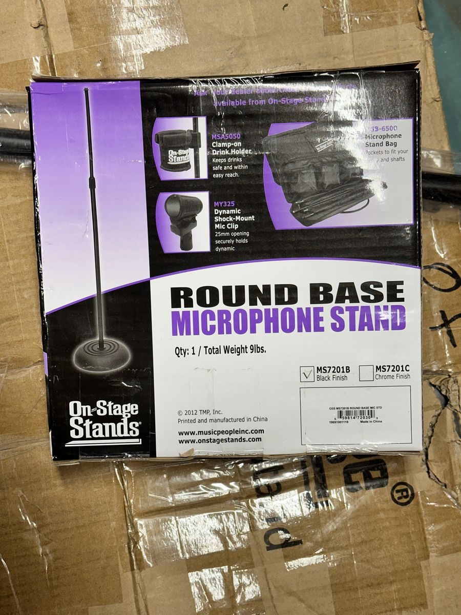 NEW Mic Stand - Round Base - Microphone Stand
