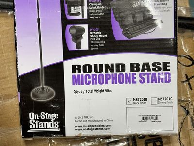 NEW Mic Stand - Round Base - Microphone Stand