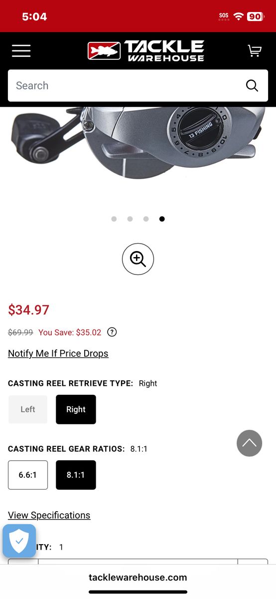 13 Fishing Baitcaster Reel