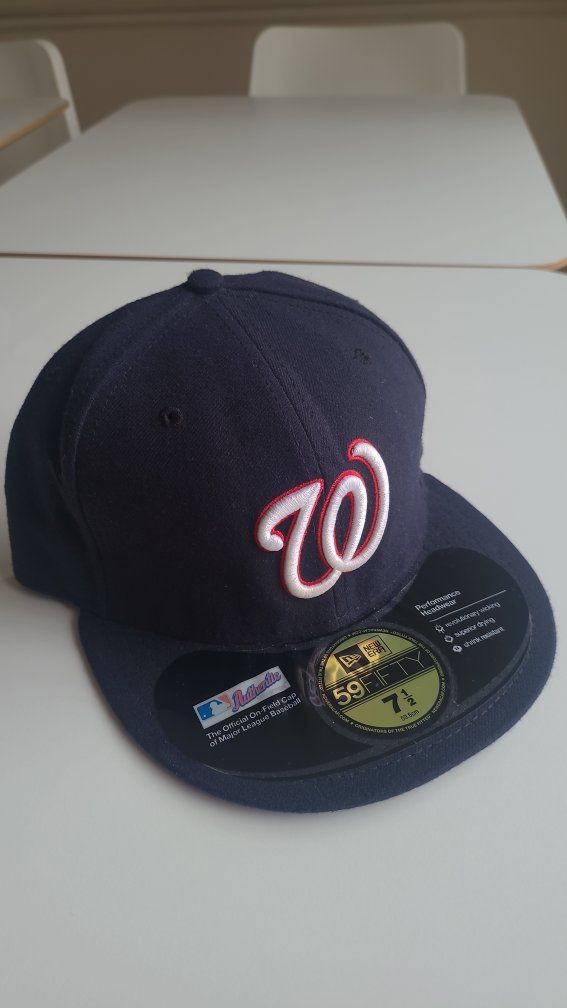 New Era Washington Nationals 59FIFTY Fitted Hat Size 7 1/2