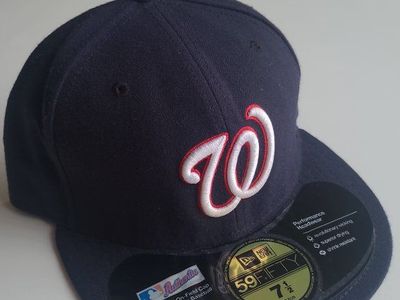New Era Washington Nationals 59FIFTY Fitted Hat Size 7 1/2