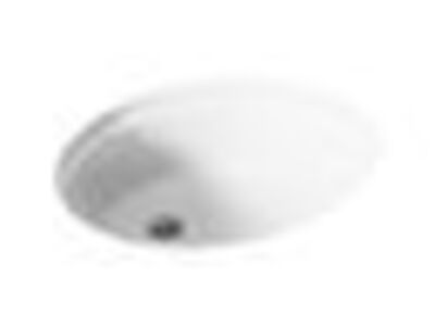 Kohler 19-1/4" Oval Undermount Bathroom Sink (White), K-2210-N-0