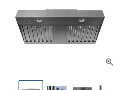 New in box - Trade-Wind VSL400 Series 1,200 CFM 60 Inch Wide Range Hood Insert with LED Lighting and Remote