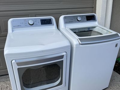 LG smart washer and electric dryer