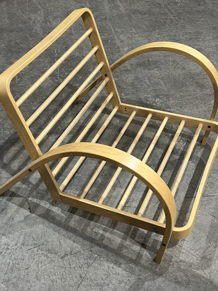 MCM STYLE DANISH MADE WIDE CHAIR NO CUSHIONS