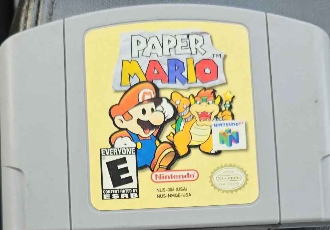 Paper mario Nintendo 64 game