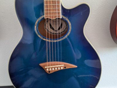 Dean acoustic guitar blue