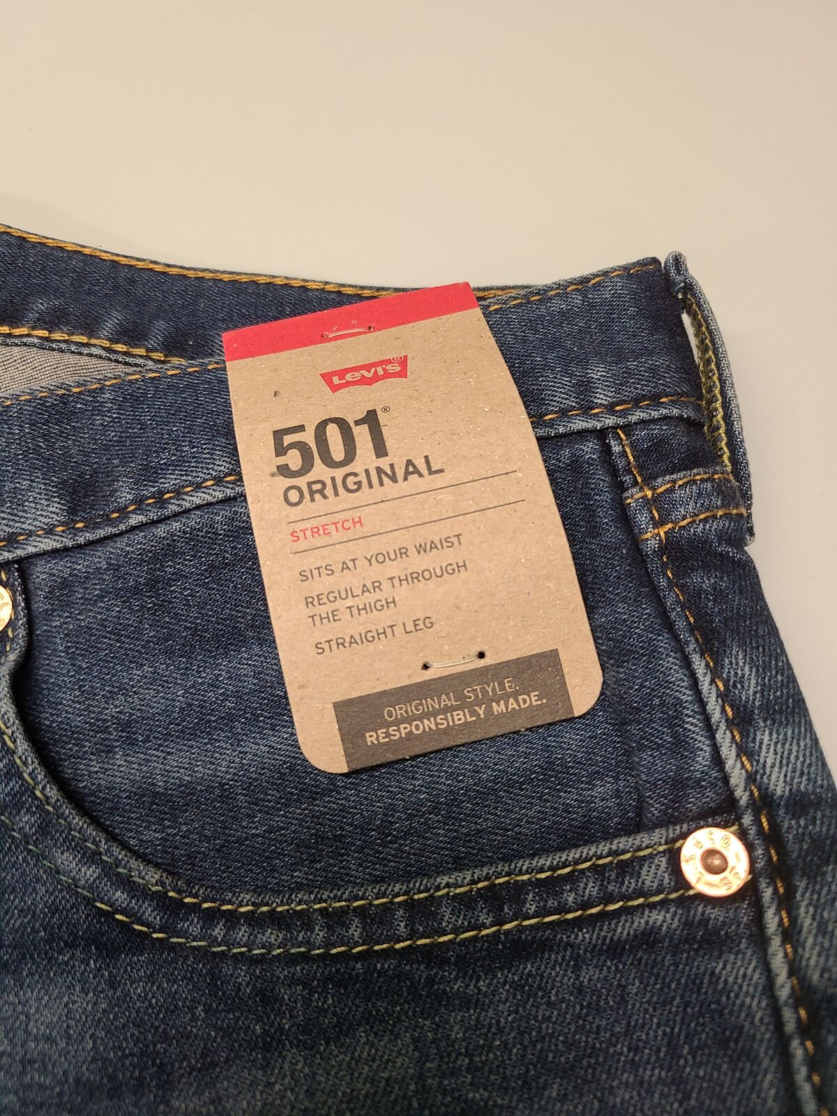 New levies 501 pre shrunk