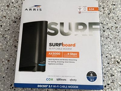 Arris SURFboard G34 DOCSIS 3.1 WiFi 6 Cable Modem