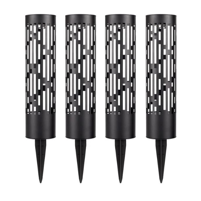 Testrite ELJ9170G Rotating Solar Bollard Lights, 4-pack 1972139 #105823