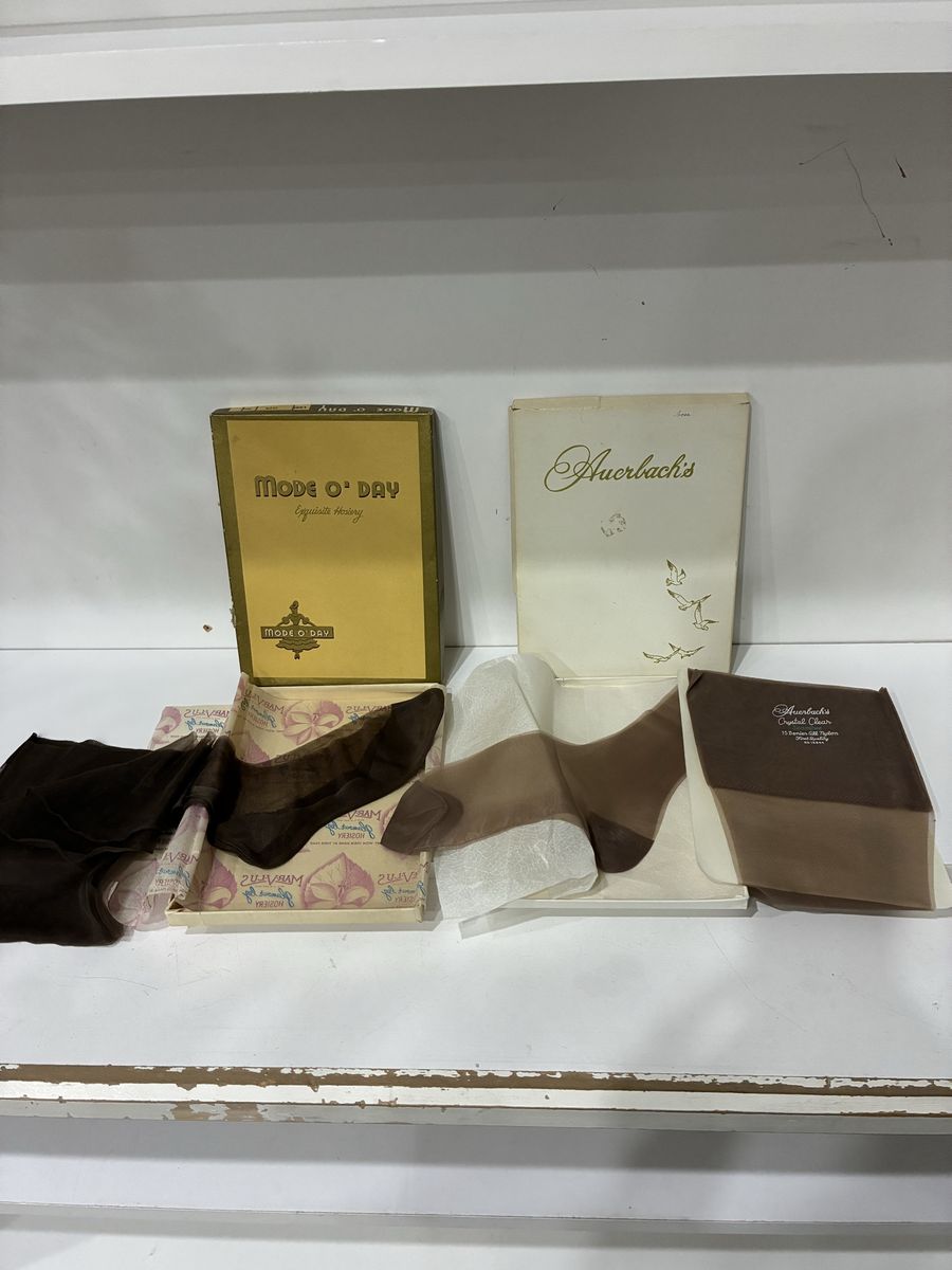 2 Pair Vintage Stockings - Brand New in Box size 9 1/2