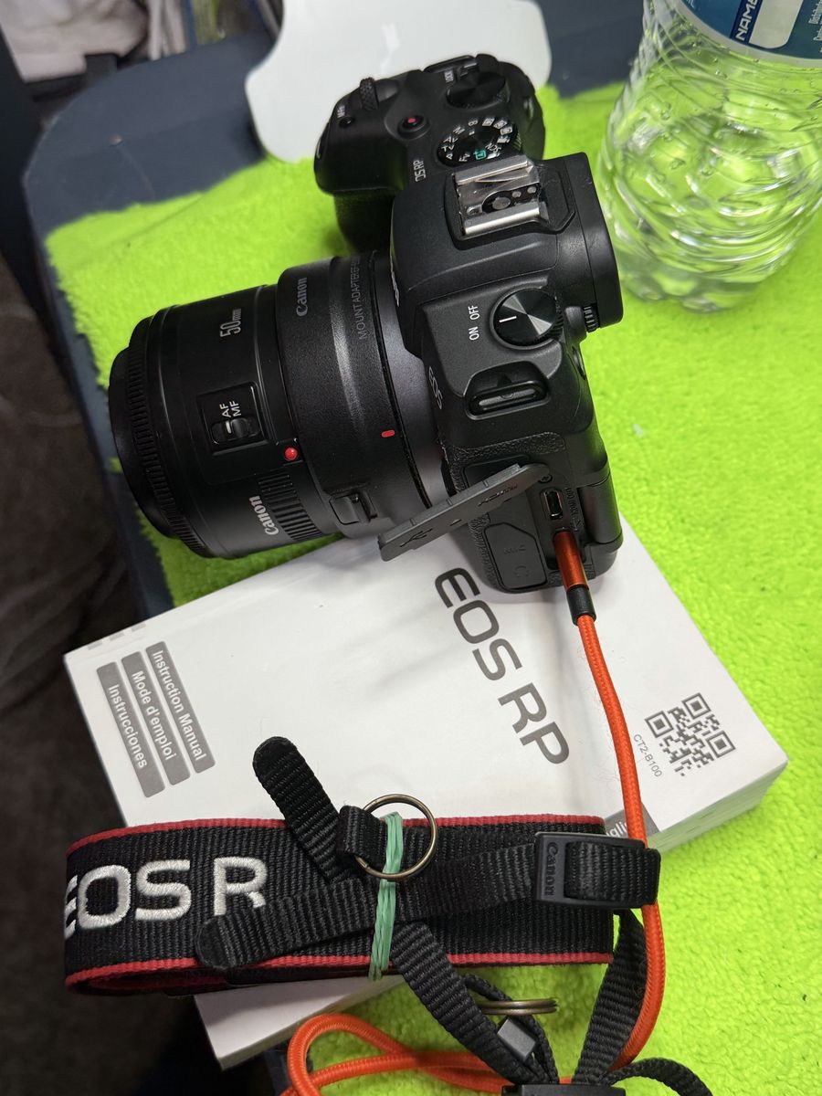 Canon rp, adapter, tamron 17-50, ef 85 1.4