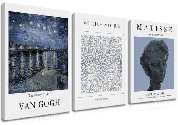 BRAND NEW - SET OF 3 VAN GOGH / MATISSE 16 x 24