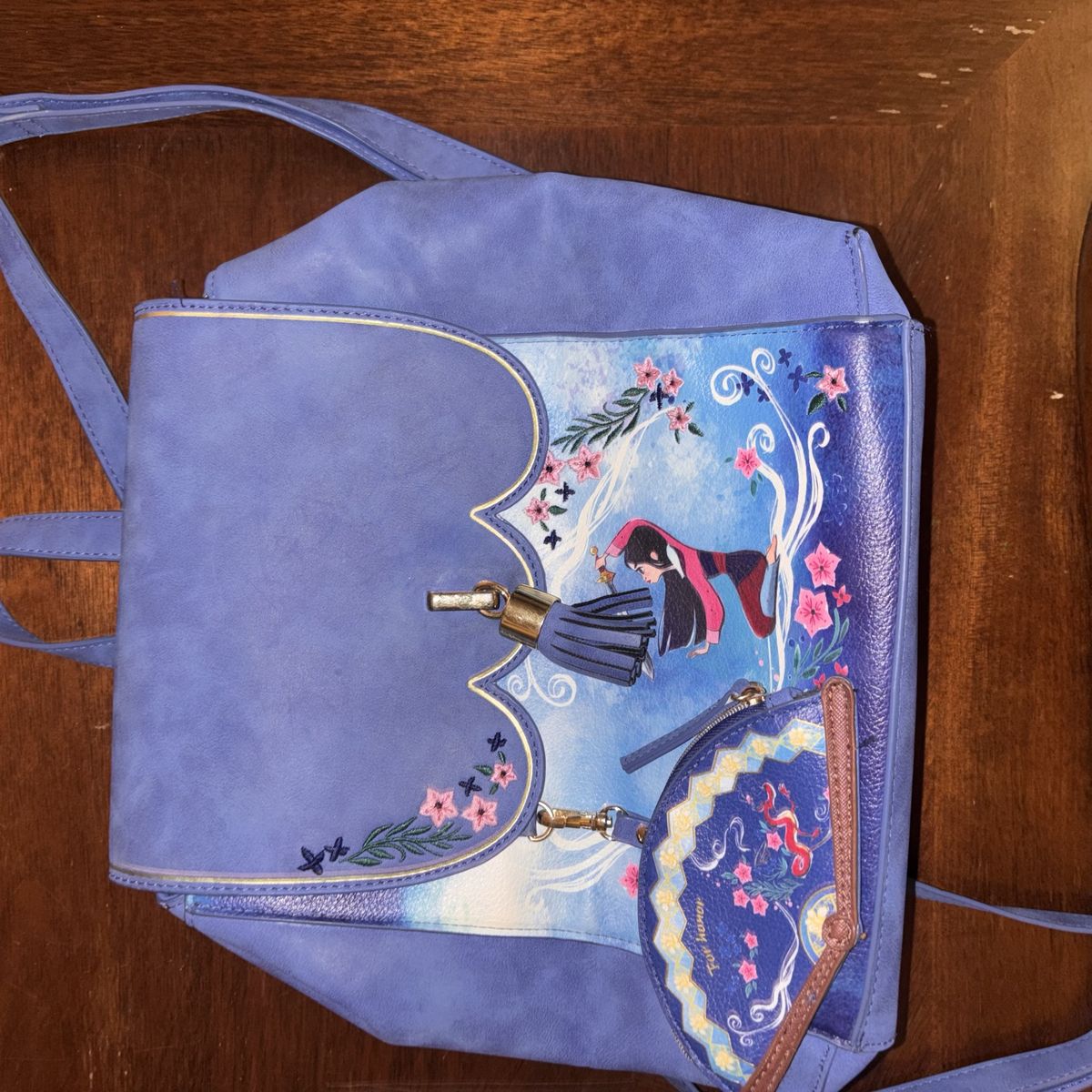 Danielle Nicole Disney Mulan For Honor Mini Backpack & Matching Wallet BRAND NEW