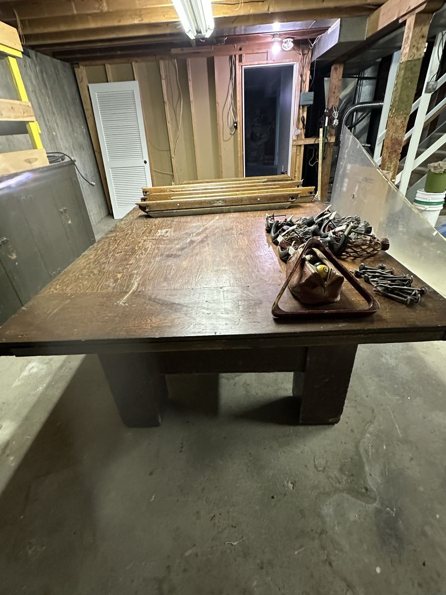 1917 Brunswick Pool Table