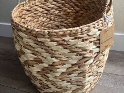 Hyacinth Natural Basket 17 X 17
