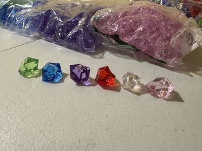 Premium Multicolored Crystals Treasure Fake Diamonds - $20 OBO