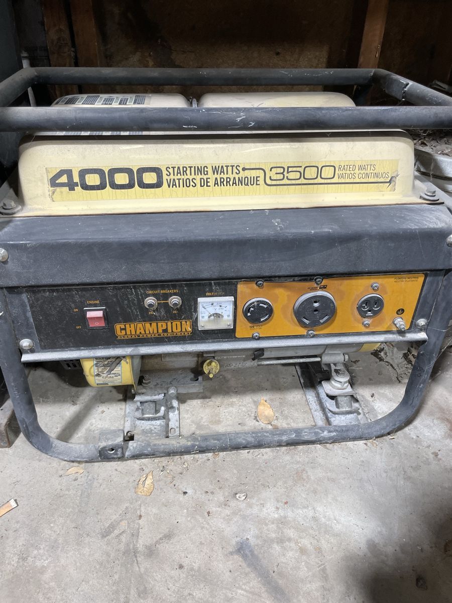 Champion 4000/3500 Watt Portable Generator