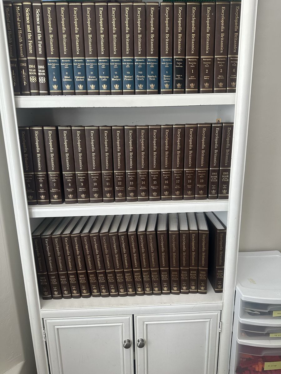 Vintage Encyclopaedia Britannica Book Set with Yearbooks and The Annals of America